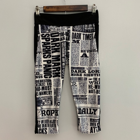 Lotus Leggings Pants - Lotus Leggings | Harry Potter Newspaper Leggings